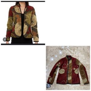 🎁NWT. Trimdin Lily Pad Collection Autumn Reversible Jacket.XS